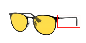 Original Ray-Ban RB3539 Erika Metal Bügel, Farbe 002 · Schwarz