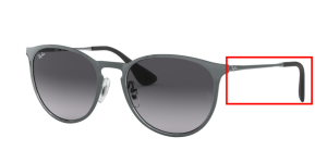 Original Ray-Ban RB3539 Erika Metal Bügel, Farbe 192 · Grau