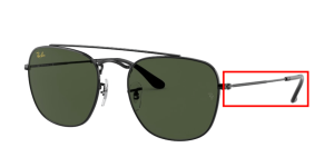 Original Ray-Ban RB3557 Bügel, Farbe 9199 · Schwarz