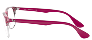 Original Ray-Ban RB4319V Bügel, Farbe 5876 · Oben rosa auf trasparent rosa