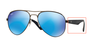 Original Ray-Ban RB3523 Bügel, Farbe 029 · Matt gunmetal