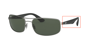 Original Ray-Ban RB3527 Bügel, Farbe 029 · Matt gunmetal