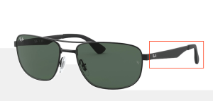 Original Ray-Ban RB3528 Bügel, Farbe 006 · Schwarz matt