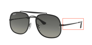 Original Ray-Ban RB3583 Bügel, Farbe 153 · Schwarz