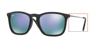 Original Ray-Ban RB4187 Chris Bügel, Farbe 6077 · Gunmetal