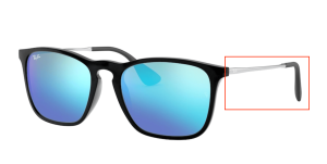 Original Ray-Ban RB4187 Chris Bügel, Farbe 601 · Schwarz