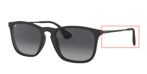 Original Ray-Ban RB4187 Chris Bügel, Farbe 622 · Rubber schwarz