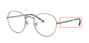 Original Ray-Ban RB3582V David Bügel, Farbe 3073 · Sand trasparent grün