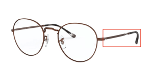 Original Ray-Ban RB3582V David Bügel, Farbe 3074 · Sand trasparent braun