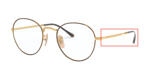 Original Ray-Ban RB3582V David Bügel, Farbe 2945 · Gold auf oben Havanna