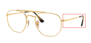 Original Ray-Ban RB3648V The Marshal Bügel, Farbe 2500 · Arista