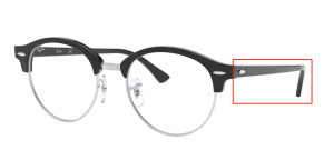 Original Ray-Ban RB4246V Sehbrillen Bügel, Farbe 2000 · Schwarz glänzend