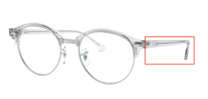 Original Ray-Ban RB4246V Sehbrillen Bügel, Farbe 2001 · Weiß trasparent