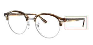 Original Ray-Ban RB4246V Sehbrillen Bügel, Farbe 5749 · Braun/grau stripped