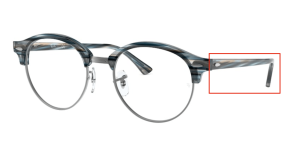 Original Ray-Ban RB4246V Sehbrillen Bügel, Farbe 5750 · Blau/grau stripped