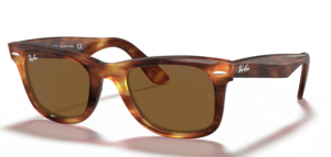 Ray-Ban 2140 WAYFARER, Farbe 954 · Gestreift Havanna