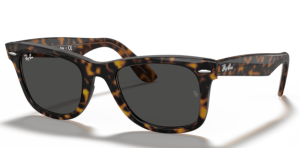 Ray-Ban 2140 WAYFARER, Farbe 1292B1 · Havanna auf transparent braun