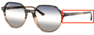 Original Ray-Ban RB2195 Thalia Bügel, Farbe 1327 · Braun Havanna