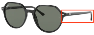 Original Ray-Ban RB2195 Thalia Bügel, Farbe 901 · Schwarz