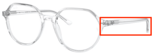 Original Ray-Ban RB2195 Thalia Bügel, Farbe 912 · Trasparent