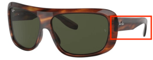 Original Ray-Ban RB2196 Blair Bügel, Farbe 954 · Schildpatt hell