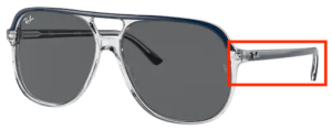 Original Ray-Ban RB2198 Bill Bügel, Farbe 1341 · Blau
