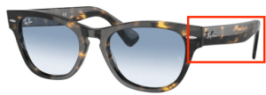 Original Ray-Ban RB2201 Laramie Bügel, Farbe 1332 · Gelb Havanna