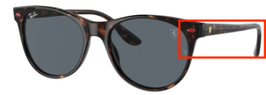 Original Ray-Ban RB2202M Bügel, Farbe F613 · Havanna
