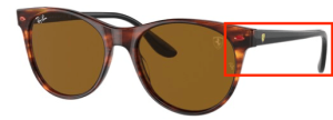 Original Ray-Ban RB2202M Bügel, Farbe F667 · Havanna