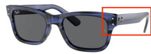 Original Ray-Ban RB2283 Mr Burbank Bügel, Farbe 1339 · Blau
