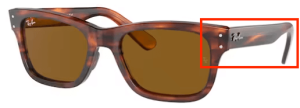Original Ray-Ban RB2283 Mr Burbank Bügel, Farbe 954 · Schildpatt hell