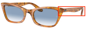 Original Ray-Ban RB2299 Lady Burbank Bügel, Farbe 1342 · Schildpatt