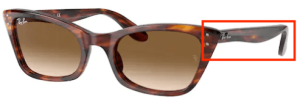 Original Ray-Ban RB2299 Lady Burbank Bügel, Farbe 954 · Schildpatt hell