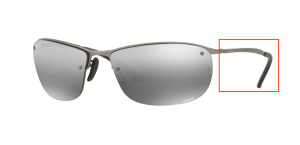Original Ray-Ban RB3542 Bügel, Farbe 029 · Matt gunmetal