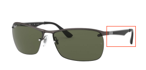 Original Ray-Ban RB3550 Bügel, Farbe 029 · Matt gunmetal