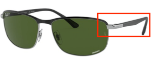 Original Ray-Ban RB3671CH Bügel, Farbe 9144 · Schwarz