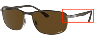 Original Ray-Ban RB3671CH Bügel, Farbe 9203 · Braun