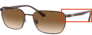 Original Ray-Ban RB3684 Bügel, Farbe 014 · Braun