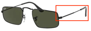 Original Ray-Ban RB3957 Julie Bügel, Farbe 002 · Schwarz