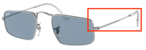 Original Ray-Ban RB3957 Julie Bügel, Farbe 003 · Silber