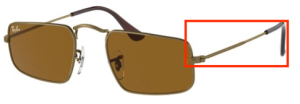Original Ray-Ban RB3957 Julie Bügel, Farbe 9228 · Antique gold