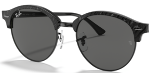 Originalgläser Ray-Ban RB4246 Clubround, Farbe 1305B1 · Wrinkeld schwarz