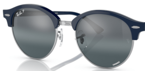 Originalgläser Ray-Ban RB4246 Clubround, Farbe 1366G6 · Blau auf silber