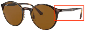 Original Ray-Ban RB4336 Bügel, Farbe 710 · Schildpatt