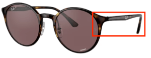 Original Ray-Ban RB4336CH Bügel, Farbe 710 · Schildpatt