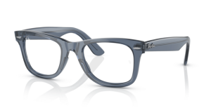 Ray-Ban RX4340V WAYFARER EASE, Farbe 8223 · Transparent blau dunkel