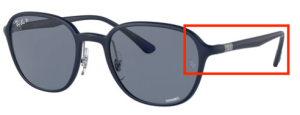 Original Ray-Ban RB4341CH Bügel, Farbe 6331 · Blau matt
