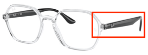 Original Ray-Ban RB4361V Sehbrillen Bügel, Farbe 5943 · Transparent