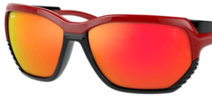 Originalgläser Ray-Ban RB4366M Ferrari, Farbe 6Q · Rot verspiegelt · Kunststoff