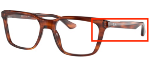 Original Ray-Ban RB5391 Sehbrillen Bügel, Farbe 2144 · Gestreift Havanna